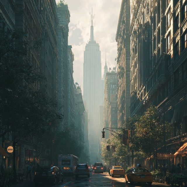 Concrete jungle vibes on a rainy NYC day 🚕🌧️