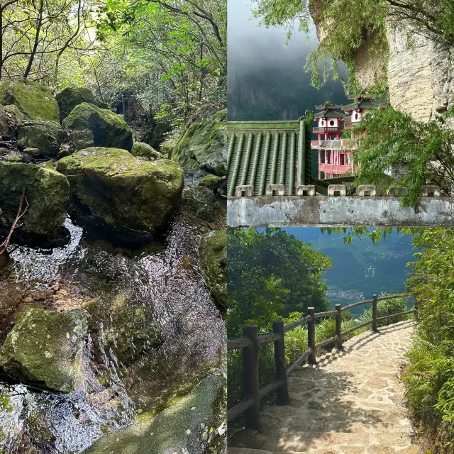 The most beautiful ancient temple hidden on the cliff, Lingtong Mountain