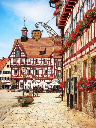 I recommend this small German town, perfect for spring and summer outings—Bad Urach!