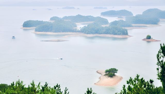 一定要好天氣去千島湖,雨天不適合觀景 一定要好天氣去千島湖,雨天不適合觀景