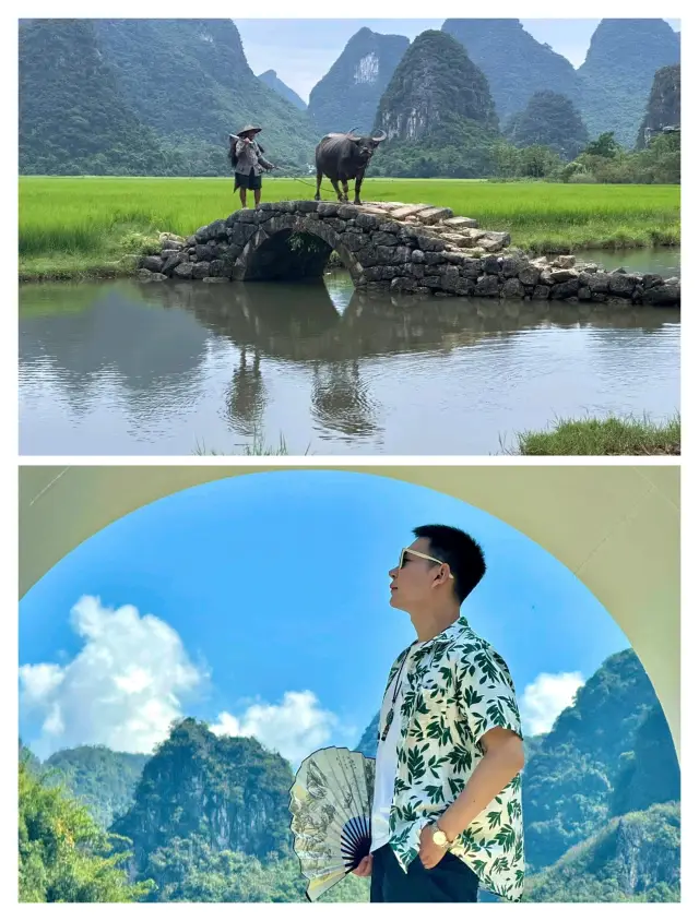 양숙의 비경 중 하나 - 묘재산야, 계림의 산수 사이에서 즐기는 럭셔리한 경험.