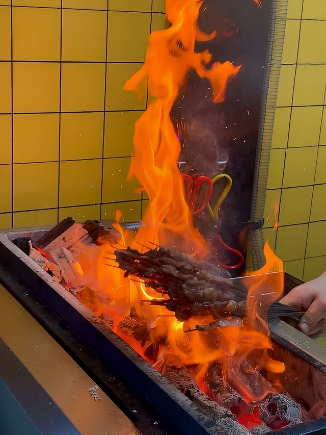 Halal Grilled Lamb Skewers at Jinli Ancient Street 🍢
