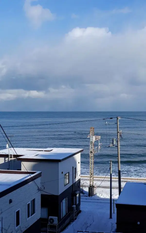 朝里站的雪海奇景
