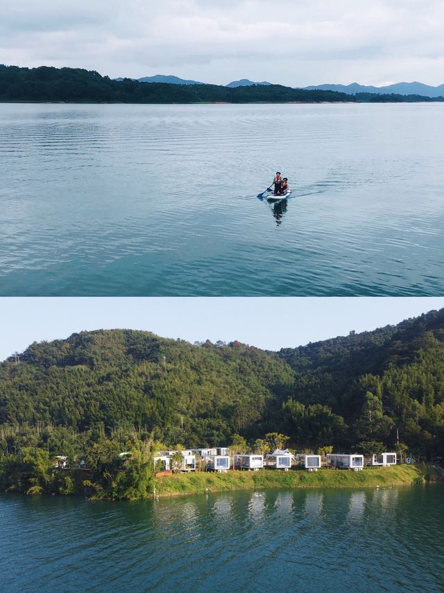 廣深2小時直達！可以躺著看萬綠湖的太空艙民宿
