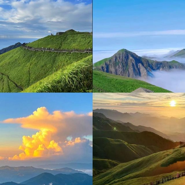 山頂上的草原，雲端上的邂逅，武功山等你來