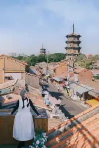 泉州西街Citywalk走走停停的早上真的很出片