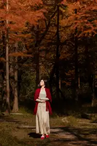 長興桃花岬的紅杉很美啊～～