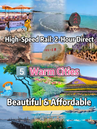 High-speed train 2h direct to 5 warm winter cities｜Great looks and low prices, perfect for a short winter escape