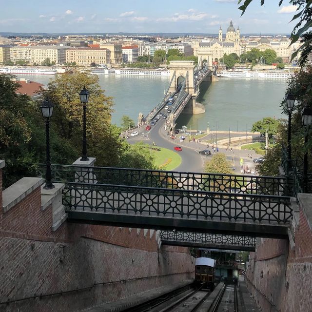 Amazing city view from buda-castle hill