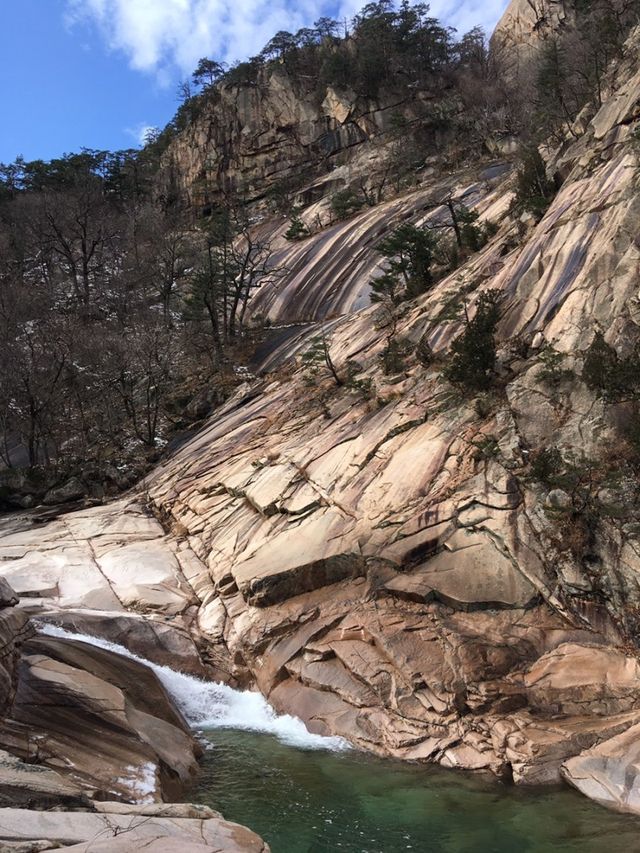 겨울 눈쌓인 설악산 산행, 초보도 가능한 비선대코스