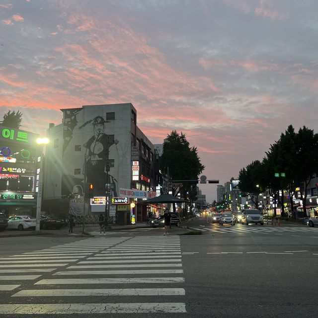 suwon & pink sky☁️