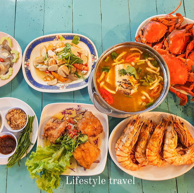 ปลายตะวันโฉมสเตย์ จันทบุรี กินปู บุฟเฟ่ต์เบียร์ไม่
