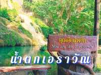 แช่น้ำเย็นๆ ที่น้ำตกเอราวัณ