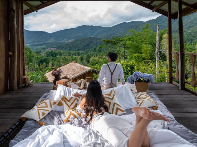 ที่พักบ่อเกลือ น่าน กับวิวสุดปัง บรรยากาศสุดชิลล์