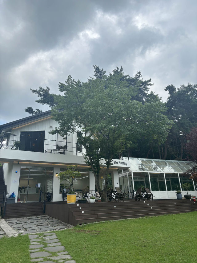 무등산과 맞닿은 공기좋은 대형카페,카페 얼씨