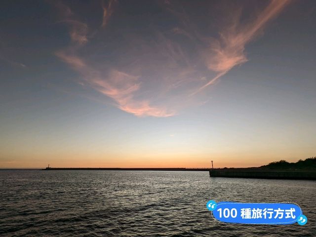 台南-以夕照聞名的月牙海灣：漁光島