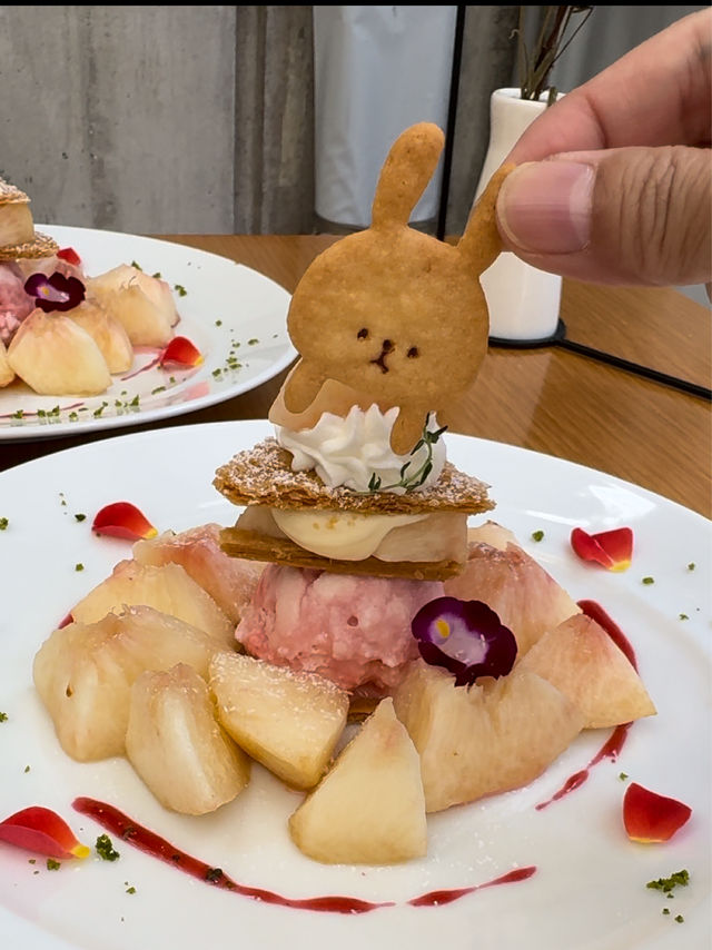 【福岡カフェ】季節のフルーツを使った可愛いスイーツが人気のお店🍑