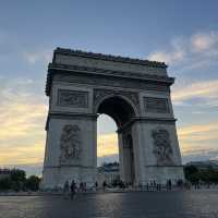 Parisian Dream: A Sunset Stroll from the Arc de Triomphe to the Eiffel Tower 