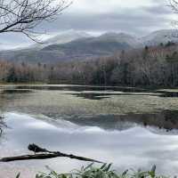 Rewarding sights at Shiretoko Five Lakes morning walk late autumn