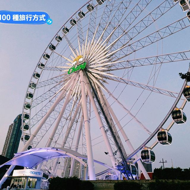 泰國曼谷標誌性景點:夜市摩天輪，拍照📸打卡好去處