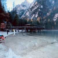 A breathtaking lake, “Lago Di Braies”