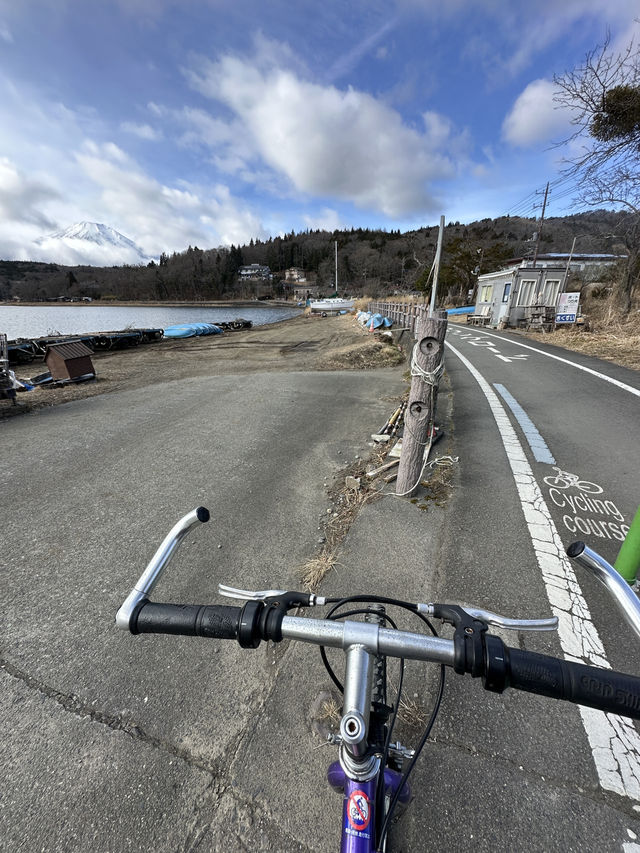 山中湖🇯🇵單車遊湖賞富士山🗻