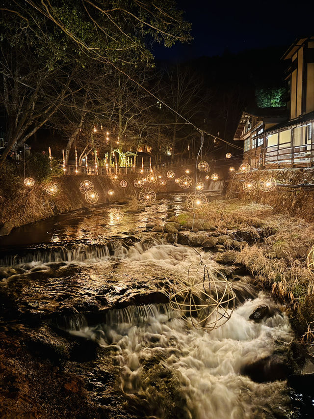 【熊本旅行】幻想的な灯りと川の流れを楽しむ湯あかり✨️