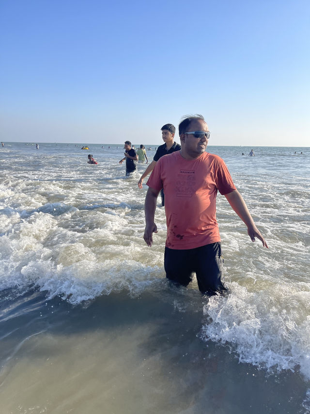 Chilling in the longest sea beach in the world, Cox's Bazar.