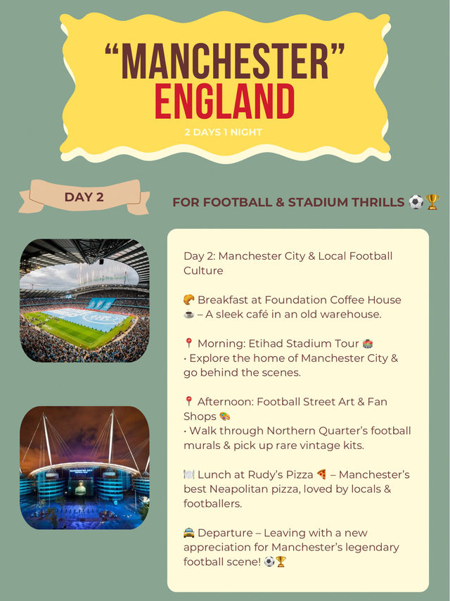 Manchester itinerary 🤟🇬🇧