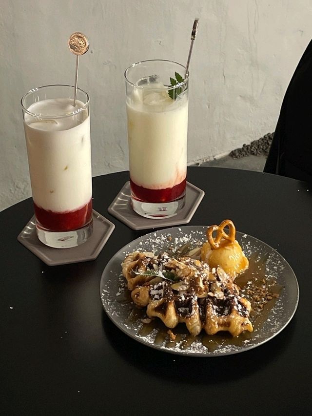 [🇰🇷プサン] カイマンコーヒー｜カイマクが楽しめる個性派カフェ