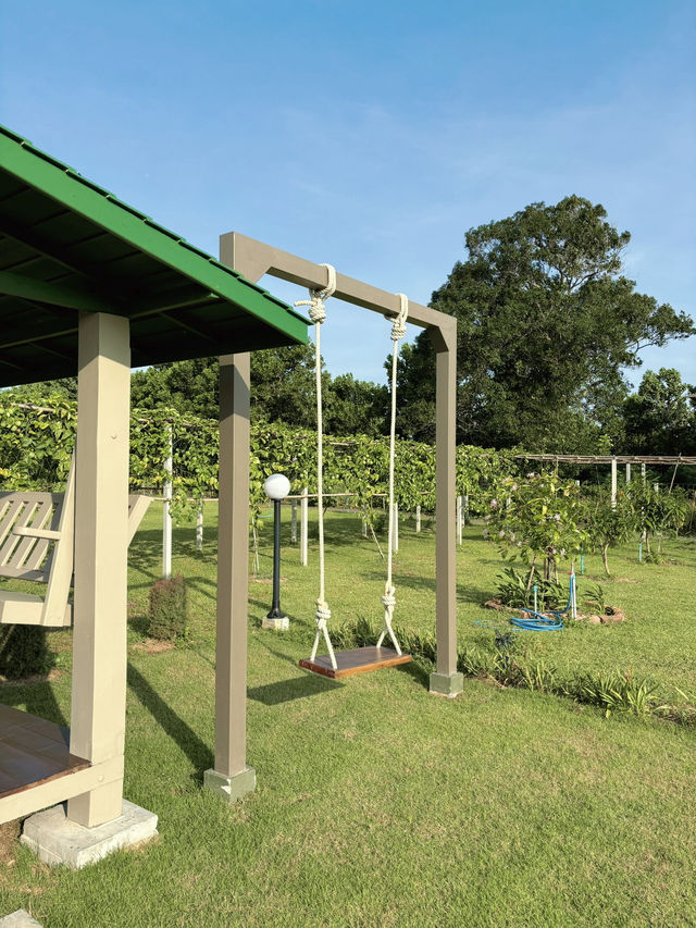 บ้านสวนกัญญาวีร์ ที่พักเปิดใหม่ใกล้ อช.ป่าหินงาม 