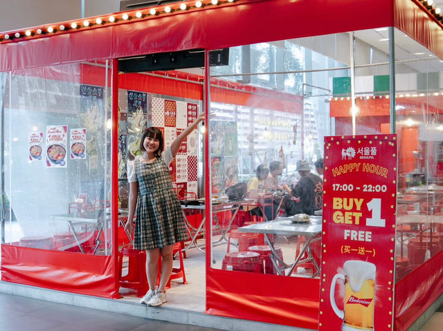 🇰🇷 ฟินกันอาหารเกาหลีที่เต็นท์แดงกลางห้าง