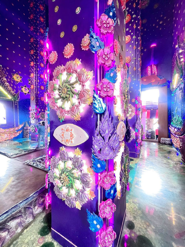 タイで見つけた、紫に染まる美しき寺院💜 #ワットクラーンクローンワッタナラーム #タイ旅行 #映えスポット