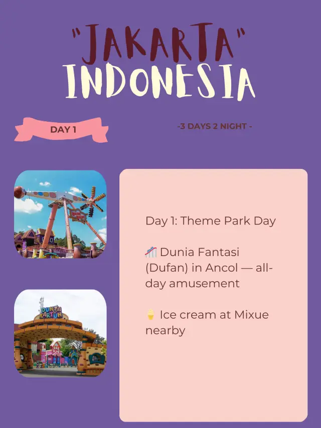 🇮🇩 Jakarta Itinerary 