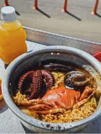 Seafood Ramen Tastes Best by the Ocean 🌊🍜