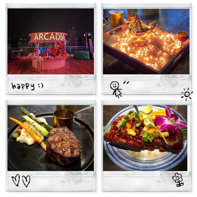✨️銅鑼灣Arcadia慶生必去🤩浪漫西餐推介🎂夜景好靚室內氣氛好💞