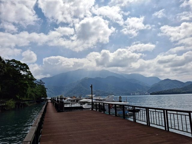 The Great Shuishe Pier in Sun Moon Lake area, Nantou County, Taiwan