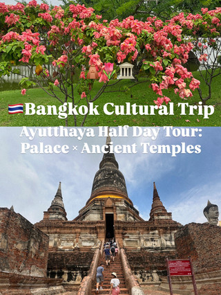 🇹🇭 ทัวร์วัฒนธรรมกรุงเทพฯ ｜ทัวร์อยุธยาครึ่งวัน: การเดินทางย้อนเวลาผ่านพระบรมมหาราชวังและซากวัดโบราณ