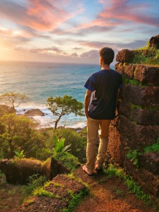 절벽 위에서 맞이하는 일몰 & 고아 카보 다 라마 요새에서 당신을 그리워하며 。