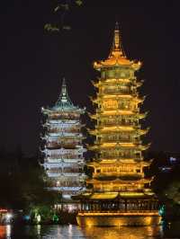 桂林市區一日遊｜象鼻山＋疊彩山＋兩江四湖夜景，這條路線最順不回頭