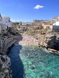 Beautiful rocky beach in Italy