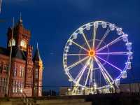 cardiff bay in evening