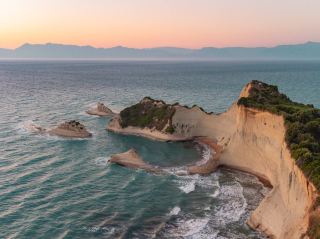 Corfu's Dramatic Limestone Formations: Cape Drastis