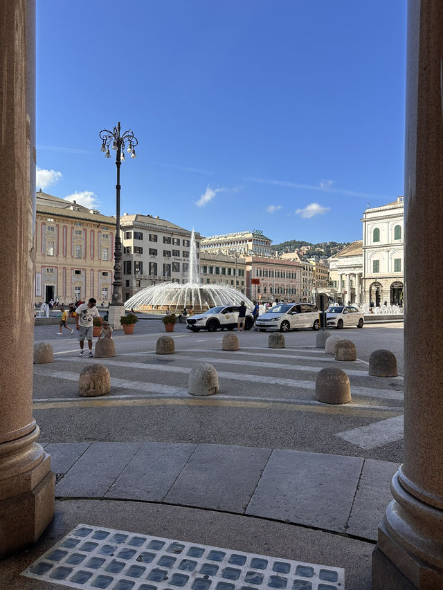 Piazza De Ferrari - a starting spot to explore Genova