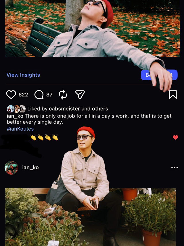 Fall age season in London Fall age season in London