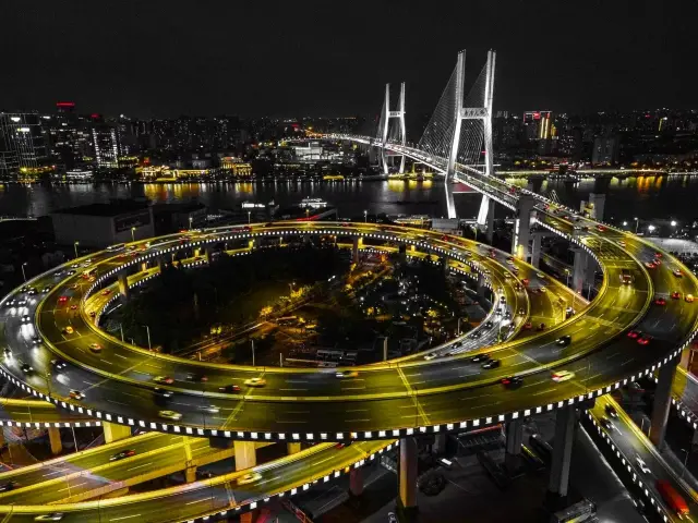 The first bridge across the Huangpu River in Shanghai downtown area