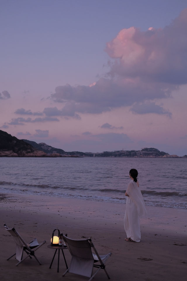 秋天與海舟山朱家尖24小時島嶼生活。