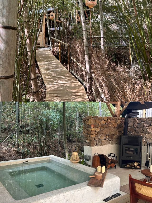 一房一私湯誤入從化山野秘境竹林私湯民宿