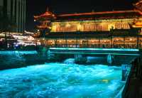 都江堰南橋藍眼淚夜景參觀路線