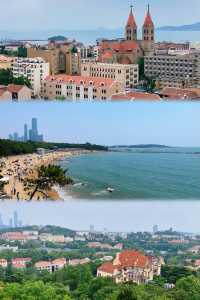 #青島#海濱浪漫，左手海鮮啤酒，右手咖啡蛋糕
